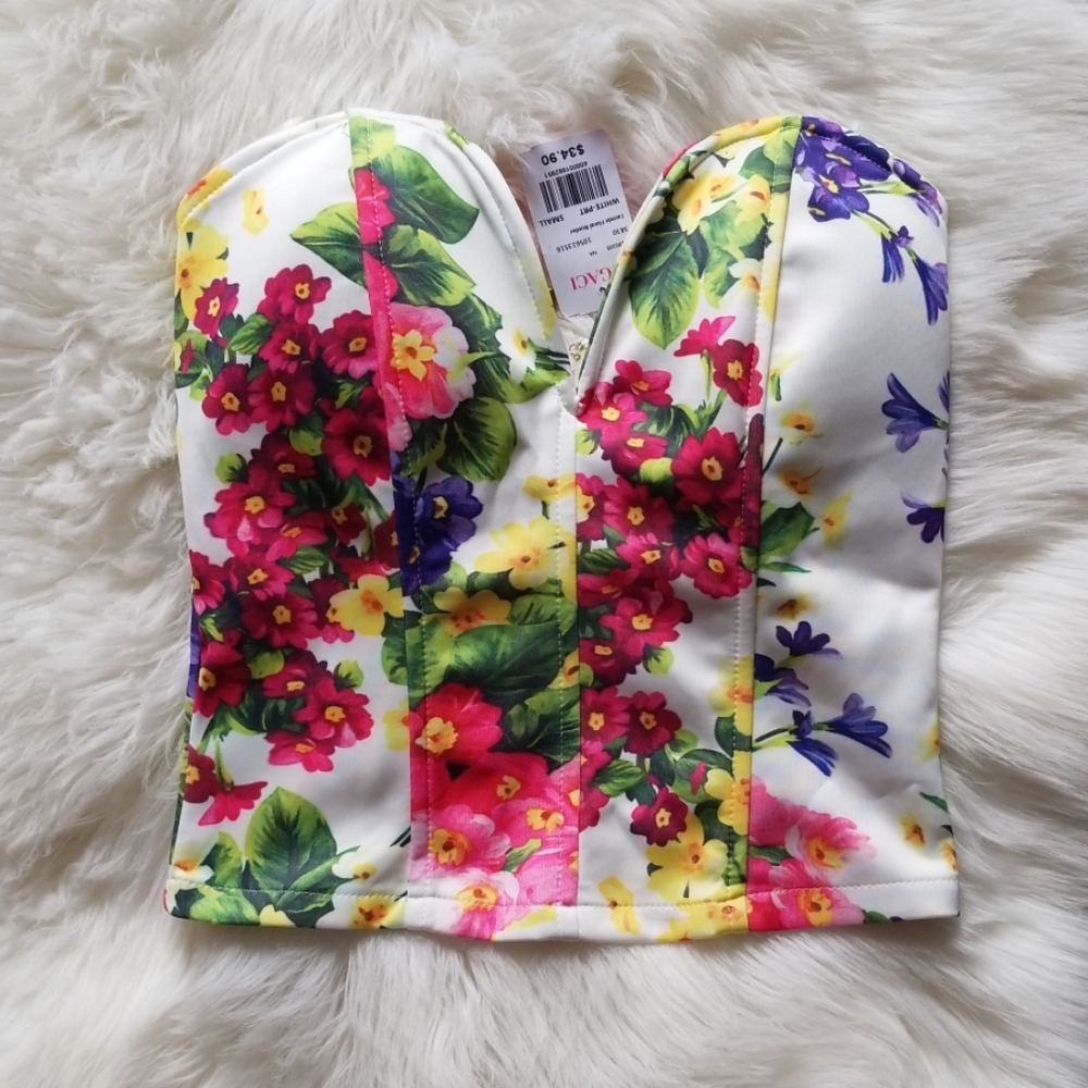 A'gaci Floral Corset Top